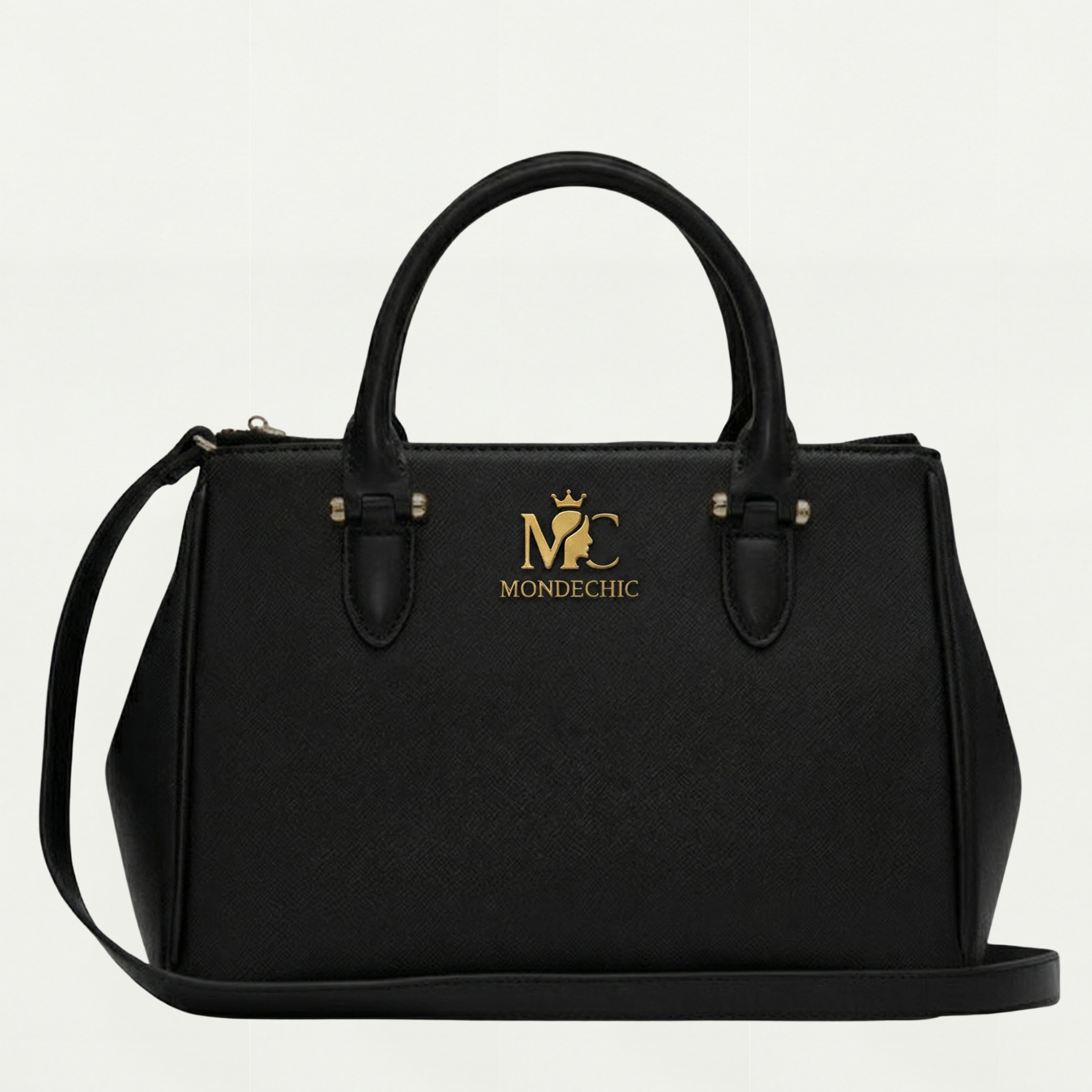 MonDeChic Classic Black Handbag – Timeless Luxury